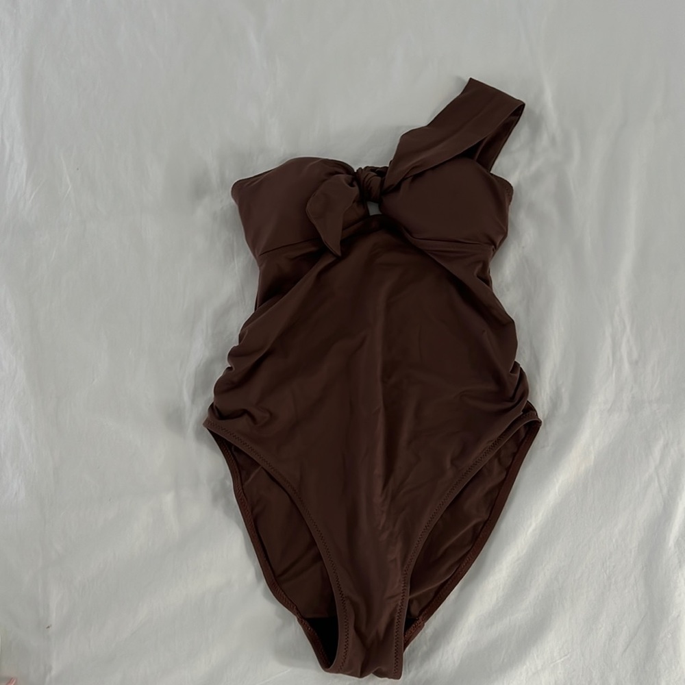 Cache Coeur Brown Maternity Bathing Suit